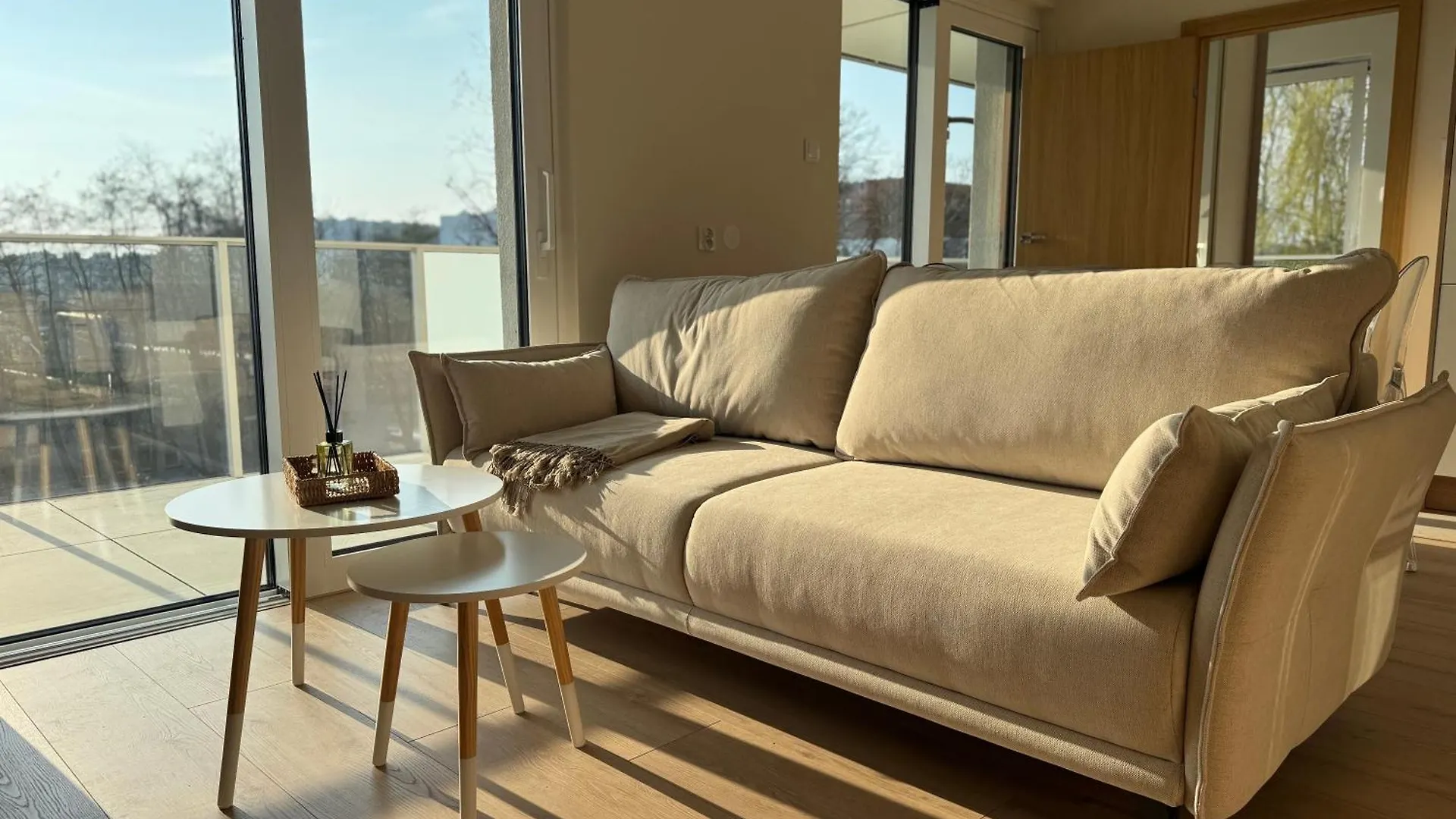 4Summer Golden Dune - Parking, Przestronne Mieszkanie 50M2, Caly Apartament Do Dyspozycji, Duzy Taras Z Pieknym Zachodem Slonca Parkplatz, Geraeumige Wohnung Mit 50 M2, Ganzes Apartment Zur Verfuegung, Grosse Terrasse Mit Wunderschoenem Sonnenunterga 科沃布热格 波兰